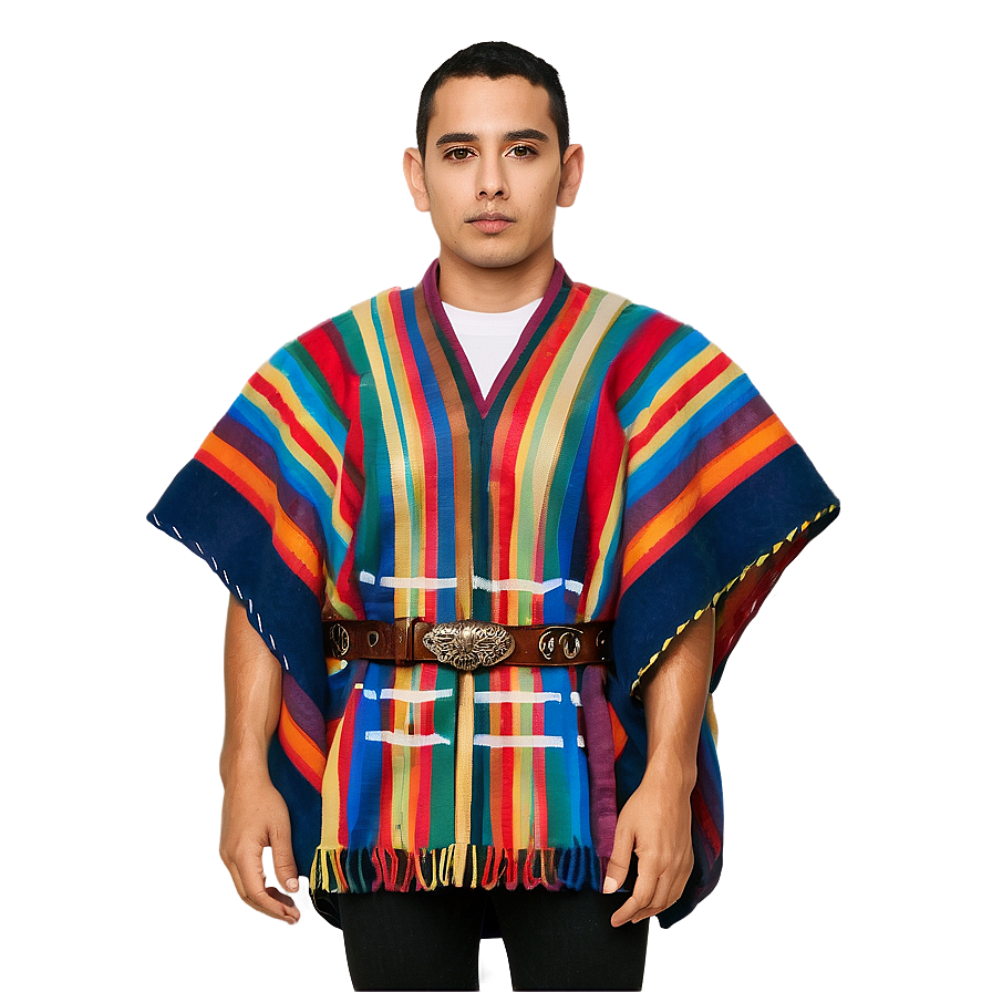 Poncho With Belt Png 06272024