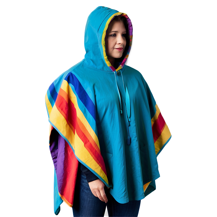 Poncho With Hood Png 70