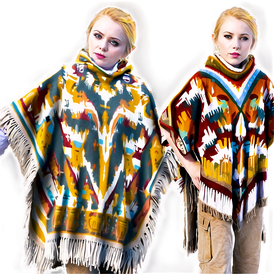 Poncho With Pockets Png 10