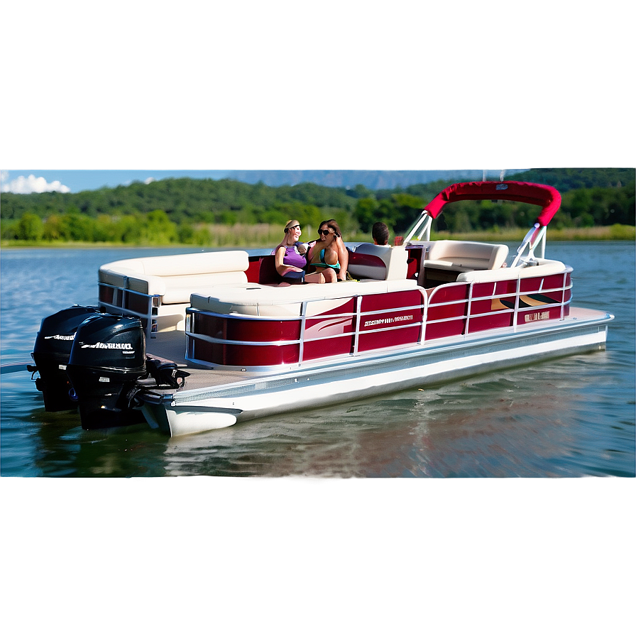 Pontoon Boat Rental Service Png Vmh45