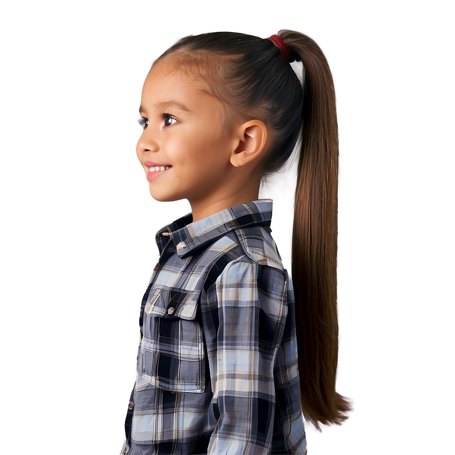 Ponytail For Kids Png Xri