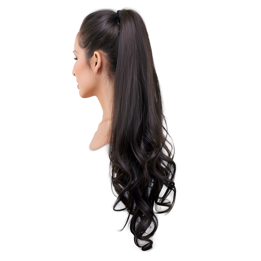 Ponytail For Long Hair Png 39