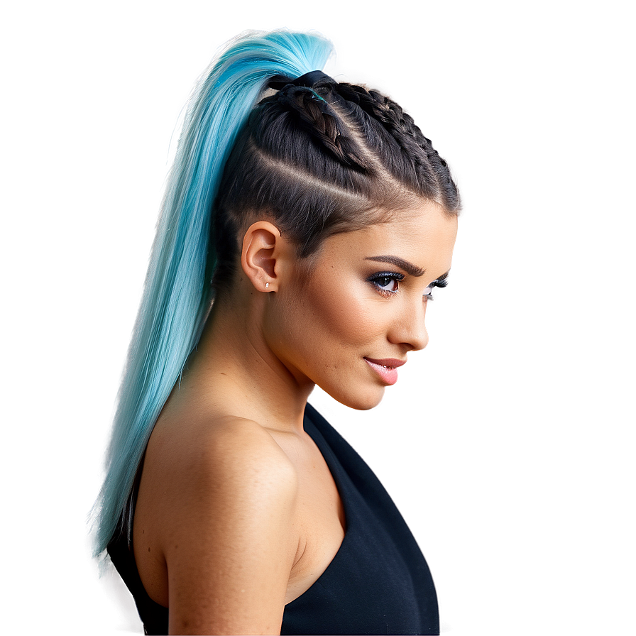 Ponytail With Undercut Png Pwy11