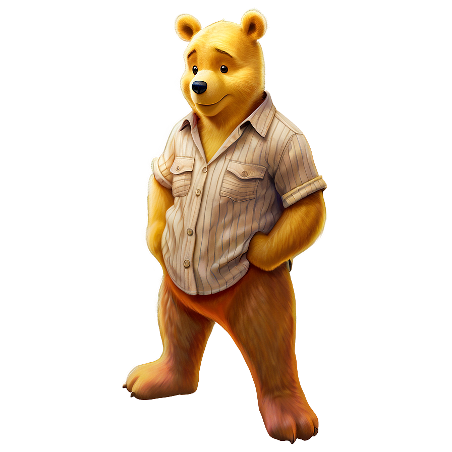 Pooh Bear As A Detective Png 06202024