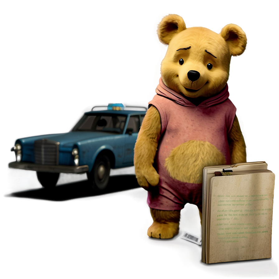 Pooh Bear As A Detective Png 88