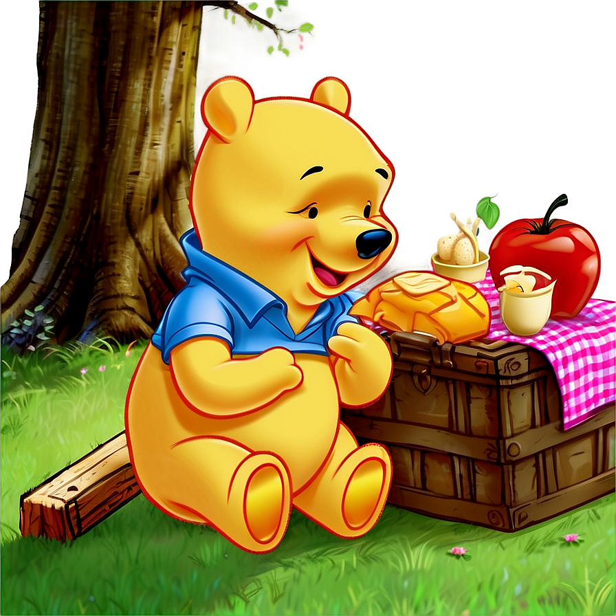 Pooh Bear Picnic Png 61