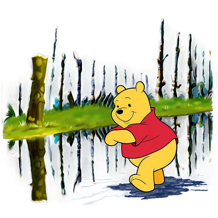 Pooh Bear Walking Png Pai