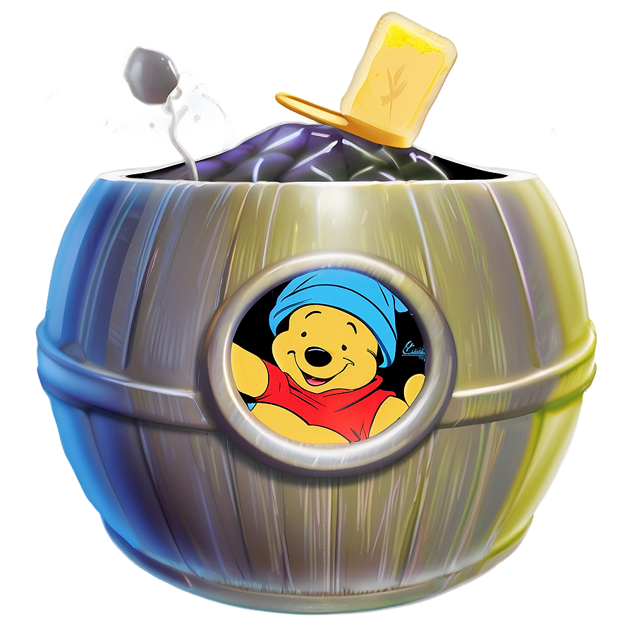 Pooh's Honey Pot Png Psn36