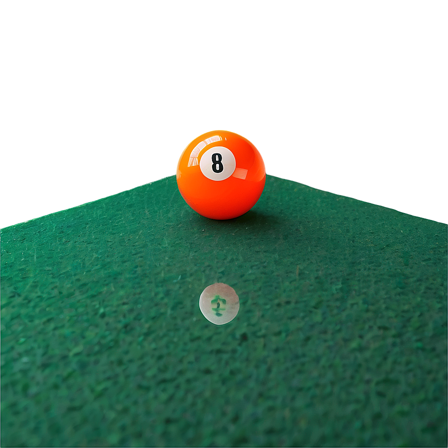 Pool Ball On Green Felt Png 35