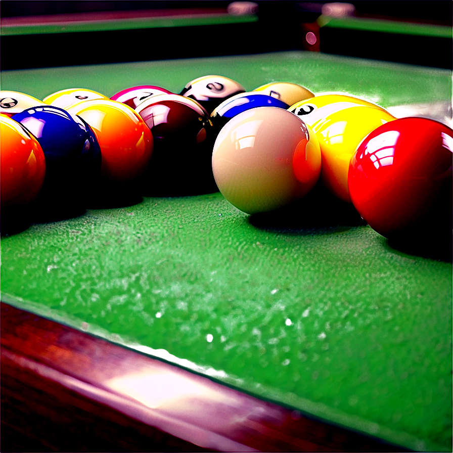 Pool Table Setup With Ball Png 06212024