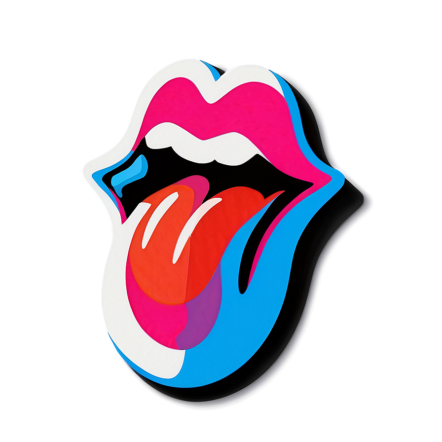 Pop Art Rolling Stones Tongue Png Cpl87