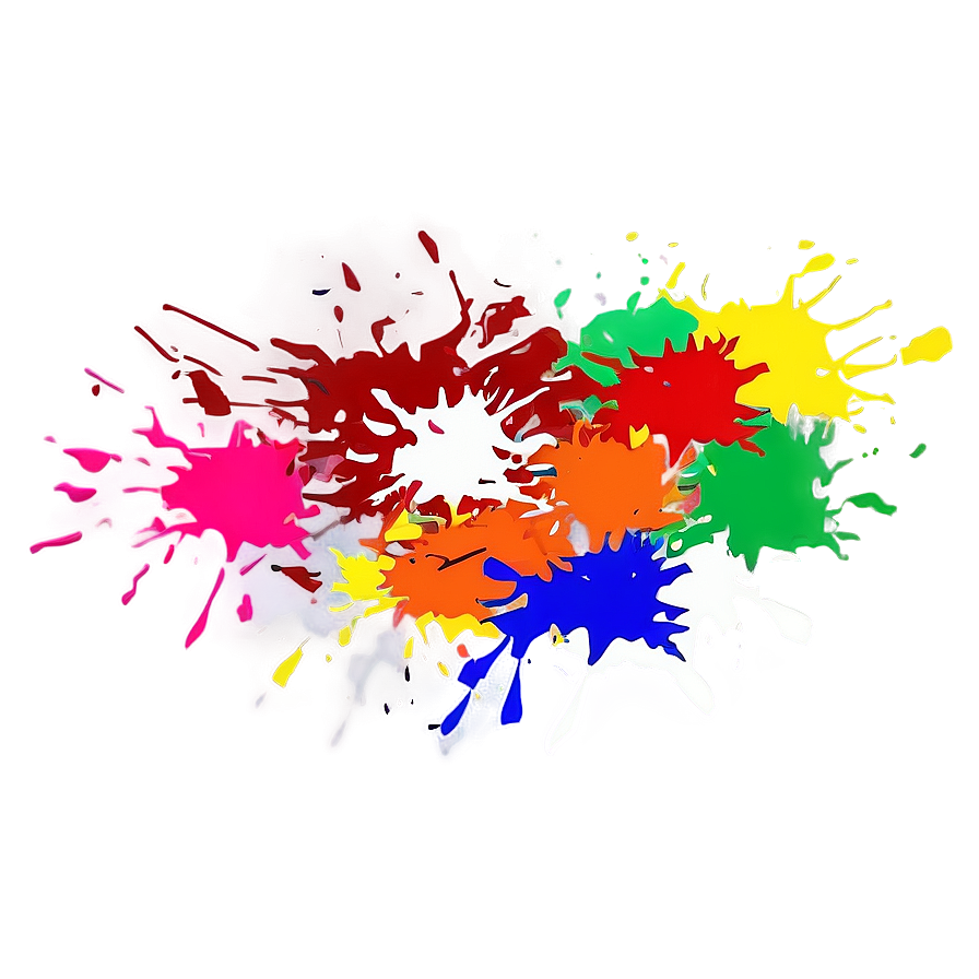 Pop Art Splatter Paint Png Dmy86