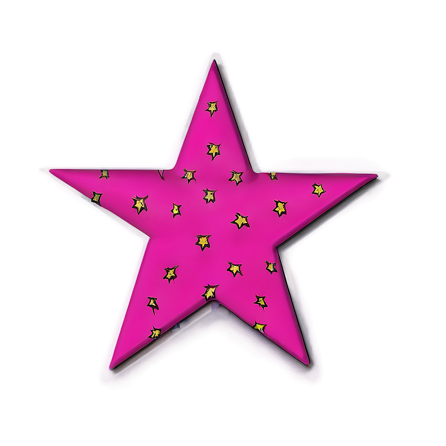 Pop Art Star Pattern Png Vli45