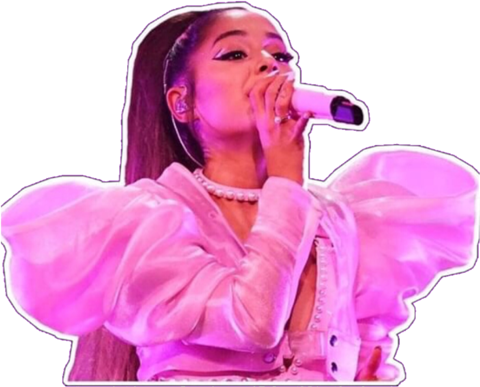 Pop Singer Performance Pink Lights