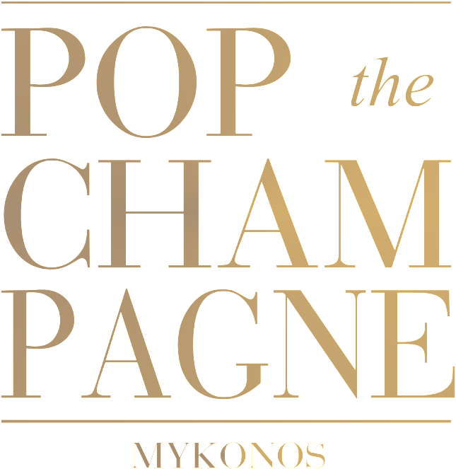 Pop The Champagne_ Mykonos_ Logo