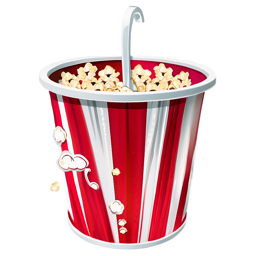 Popcorn Bucket With Scoop Png 06132024