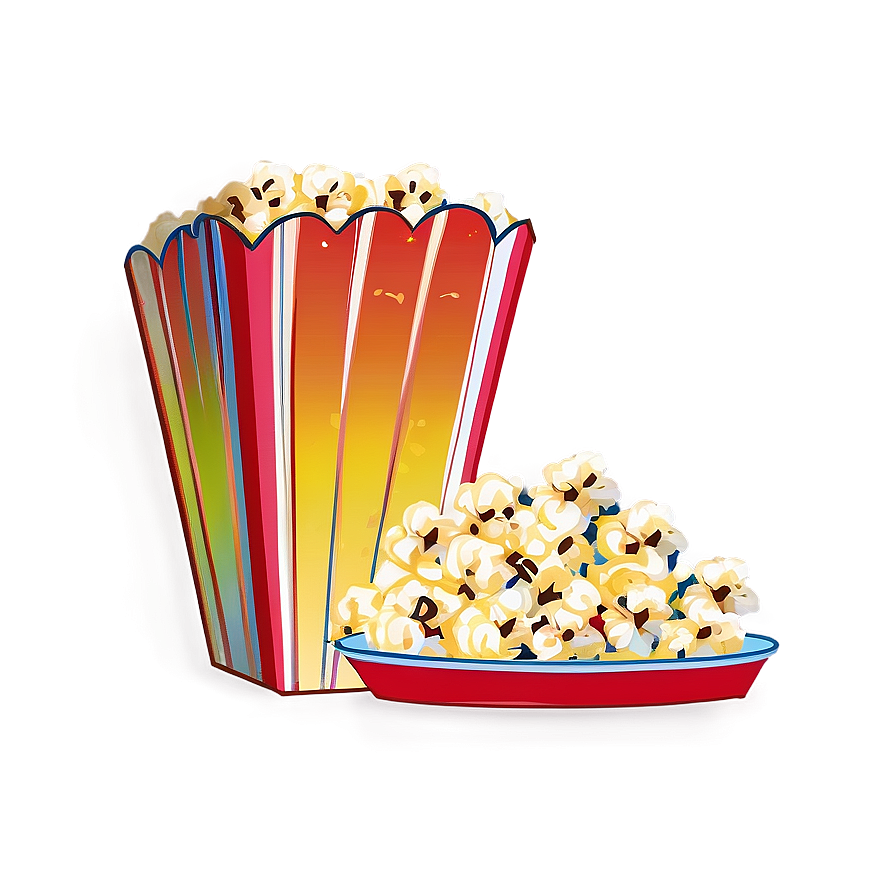 Popcorn Pattern Png 6