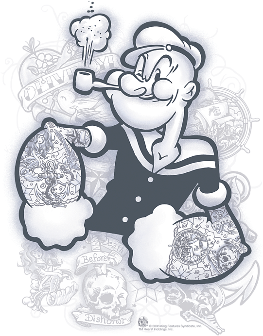 Popeye Tattoo Artwork