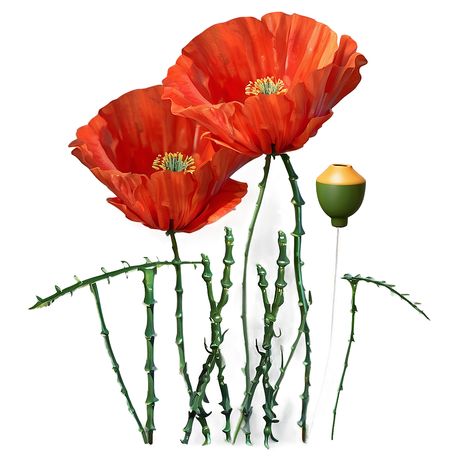 Poppies Stem Png Vyr65