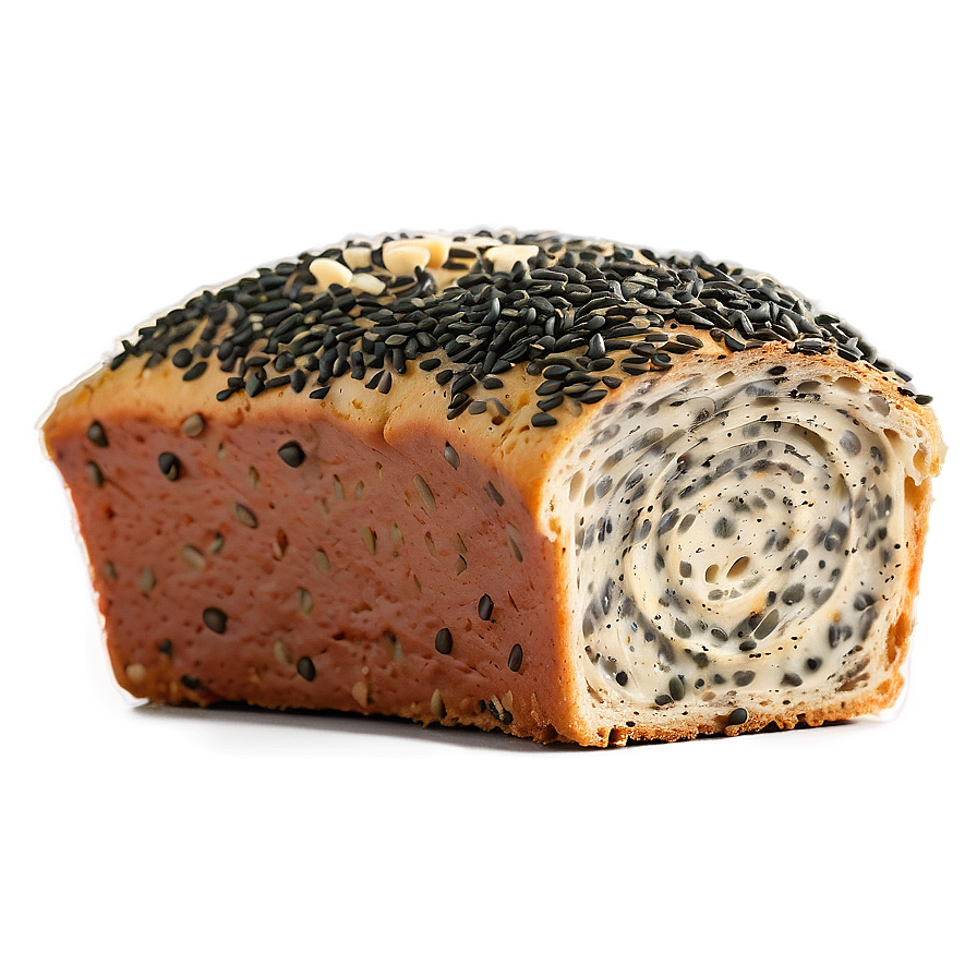 Poppy Seed Bread Slice Png 06132024