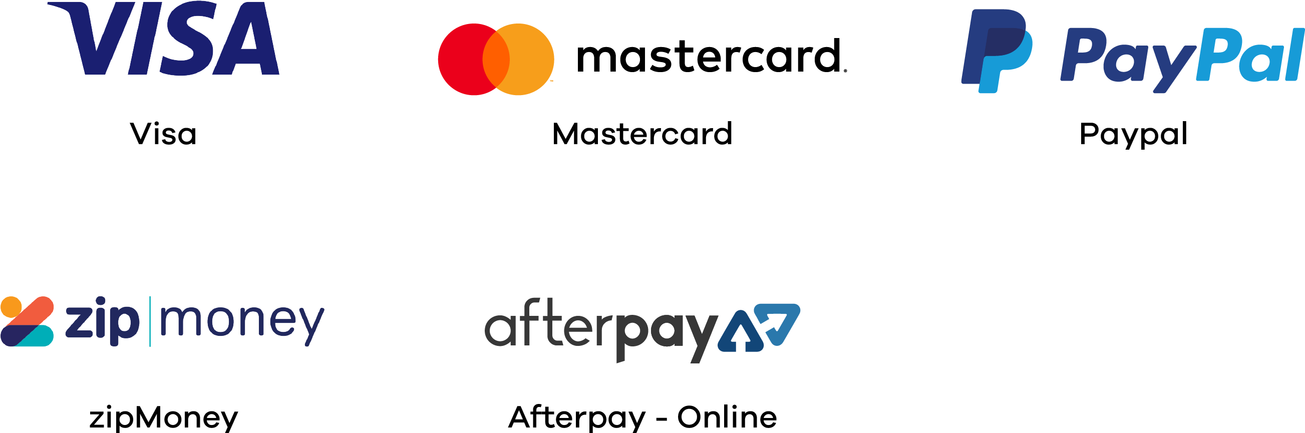 Popular Payment Methods Logos