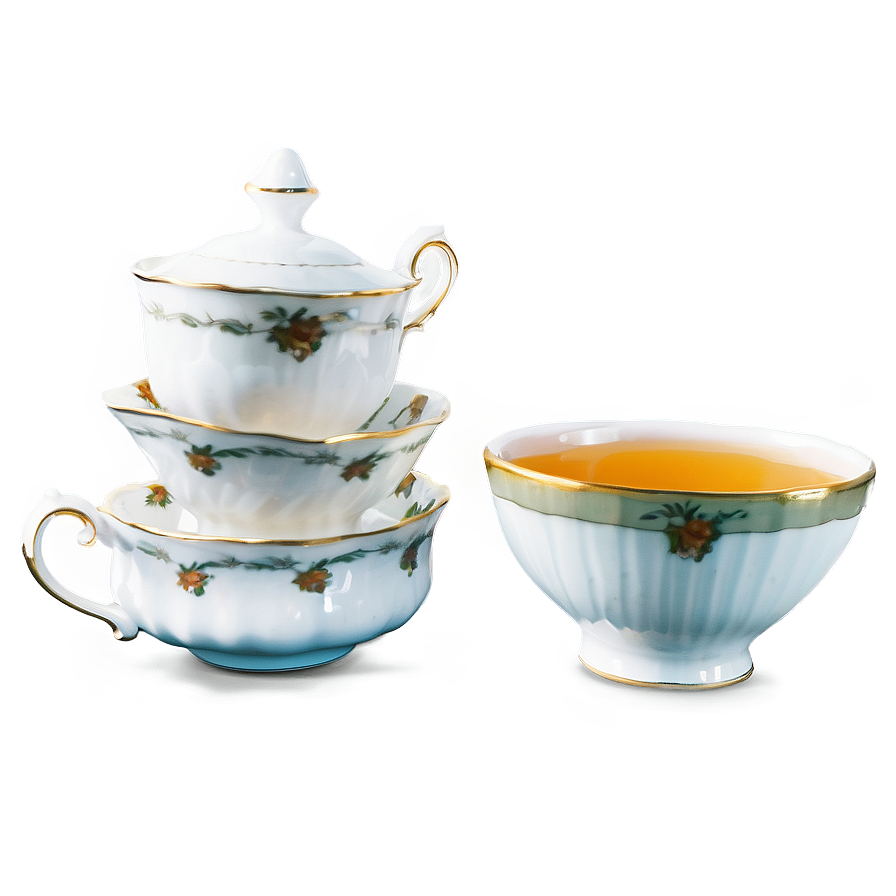 Porcelain Tea Cup Elegance Png 05252024