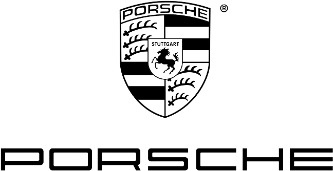 Porsche Logo Blackand White