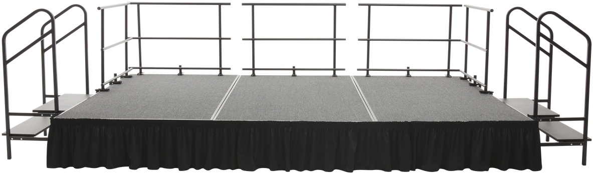 Portable Stage Platformwith Stepsand Railings