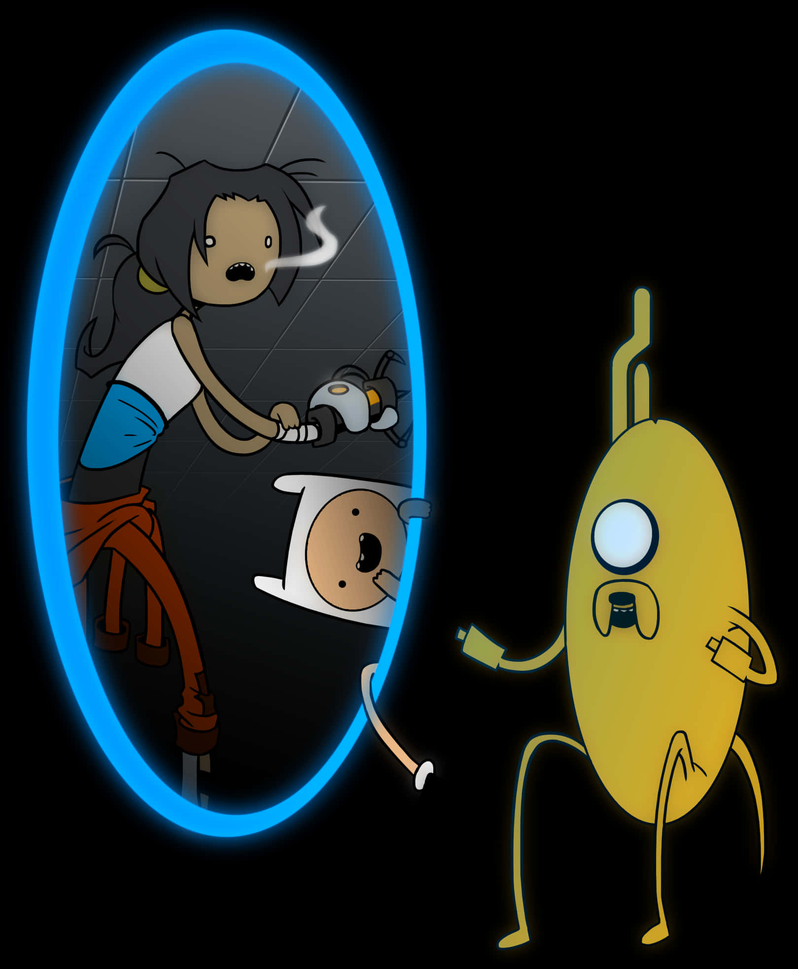 Portal Cartoon Crossover