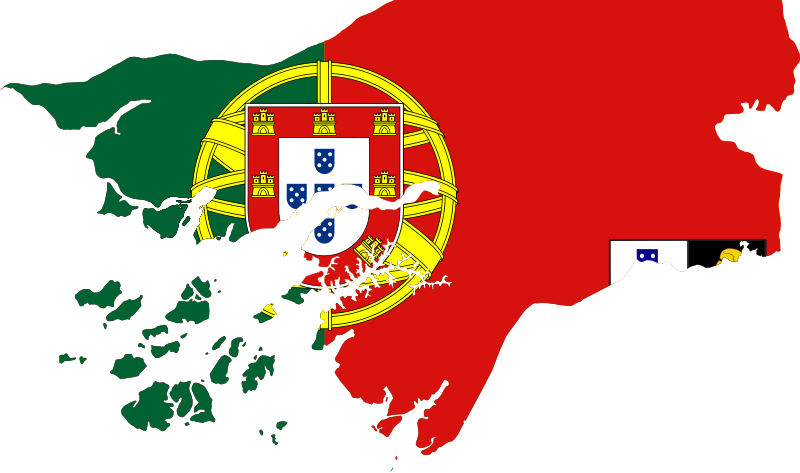 Portugal Mapand Flag Overlay
