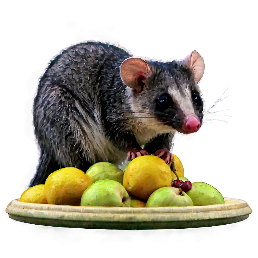 Possum Eating Fruit Png 06112024