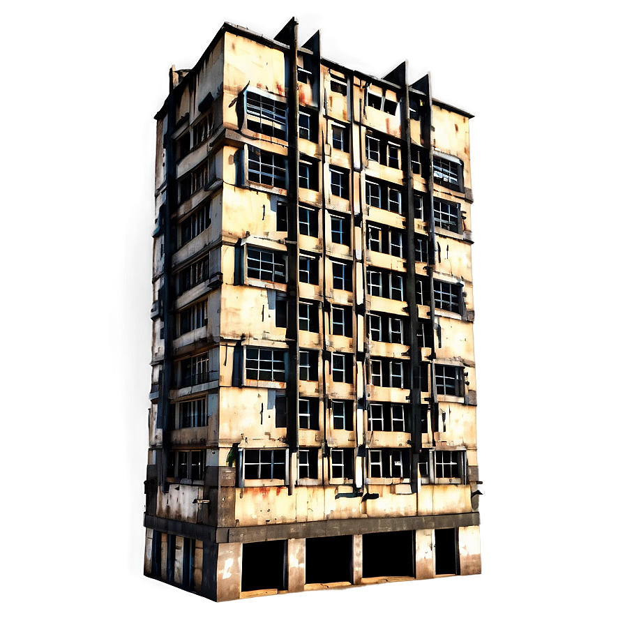 Post-apocalyptic Building Png 6