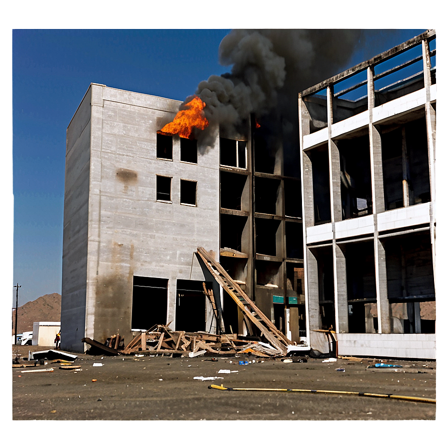 Post-fire Building Scene Png 06212024