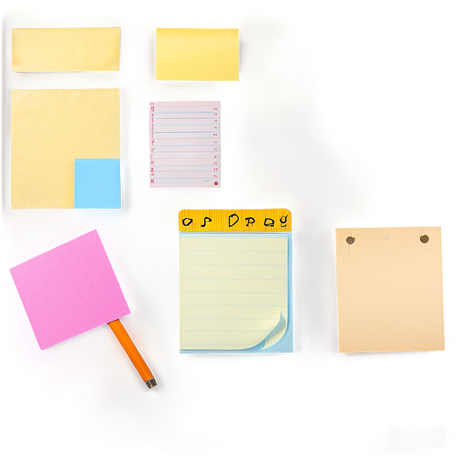 Post It Note Collection Png Mfr78