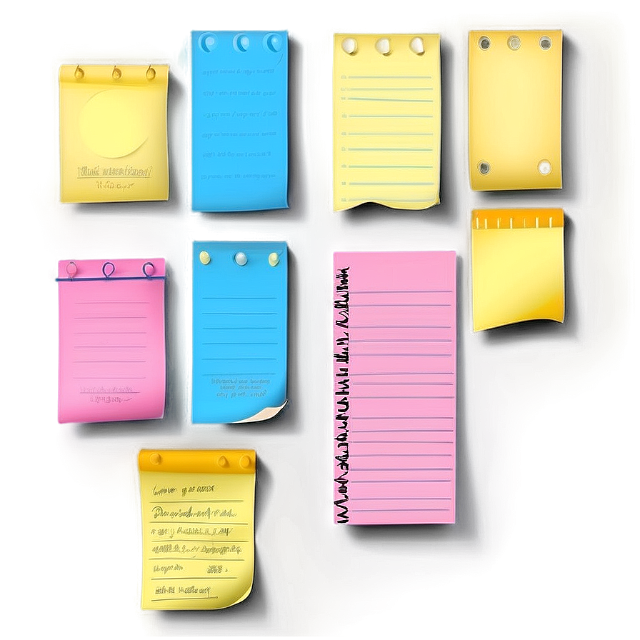Post It Note Design Png 33