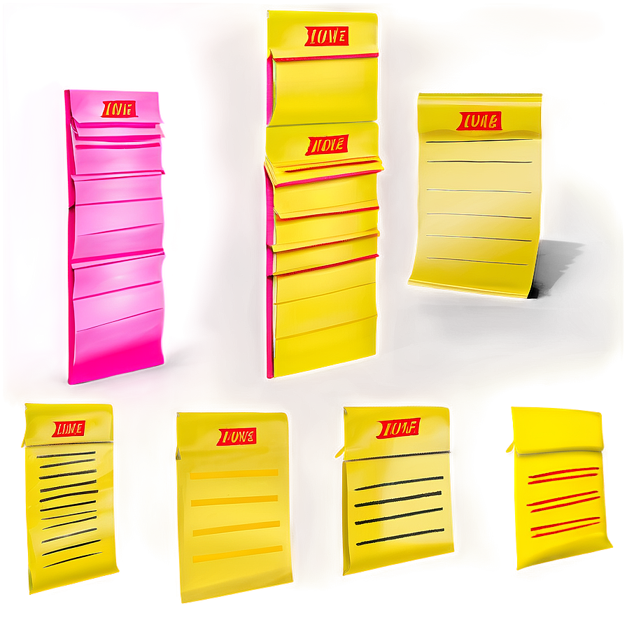 Post It Note Set Png 61