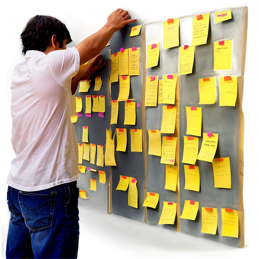 Post It Note Wall Png 27
