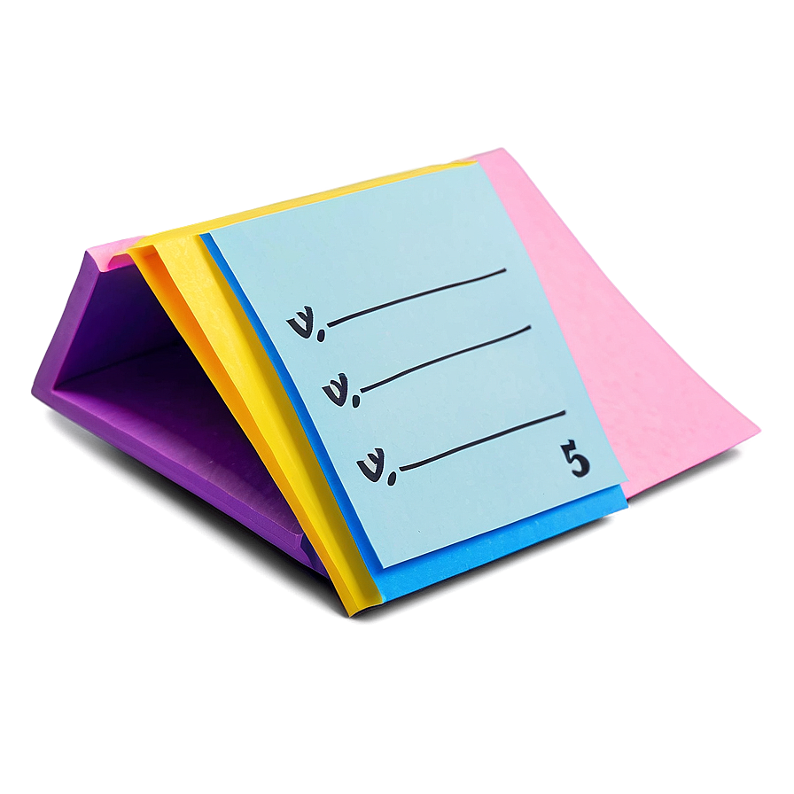Post It Note With Bullet Points Png 11