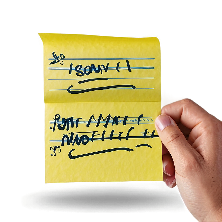 Post It Note With Drawing Png 05252024