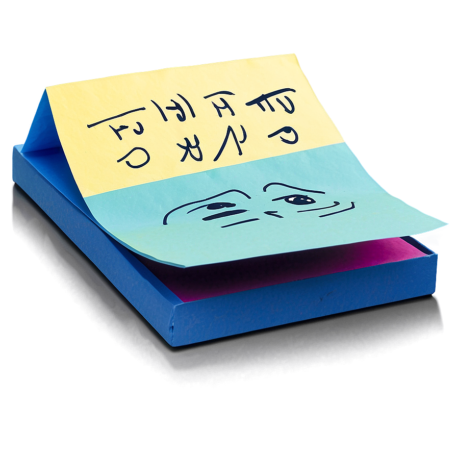 Post It Note With Drawing Png Ffw27