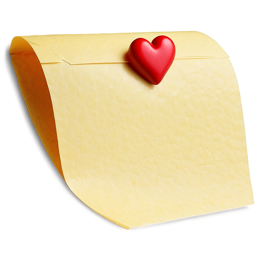 Post It Note With Heart Png 27
