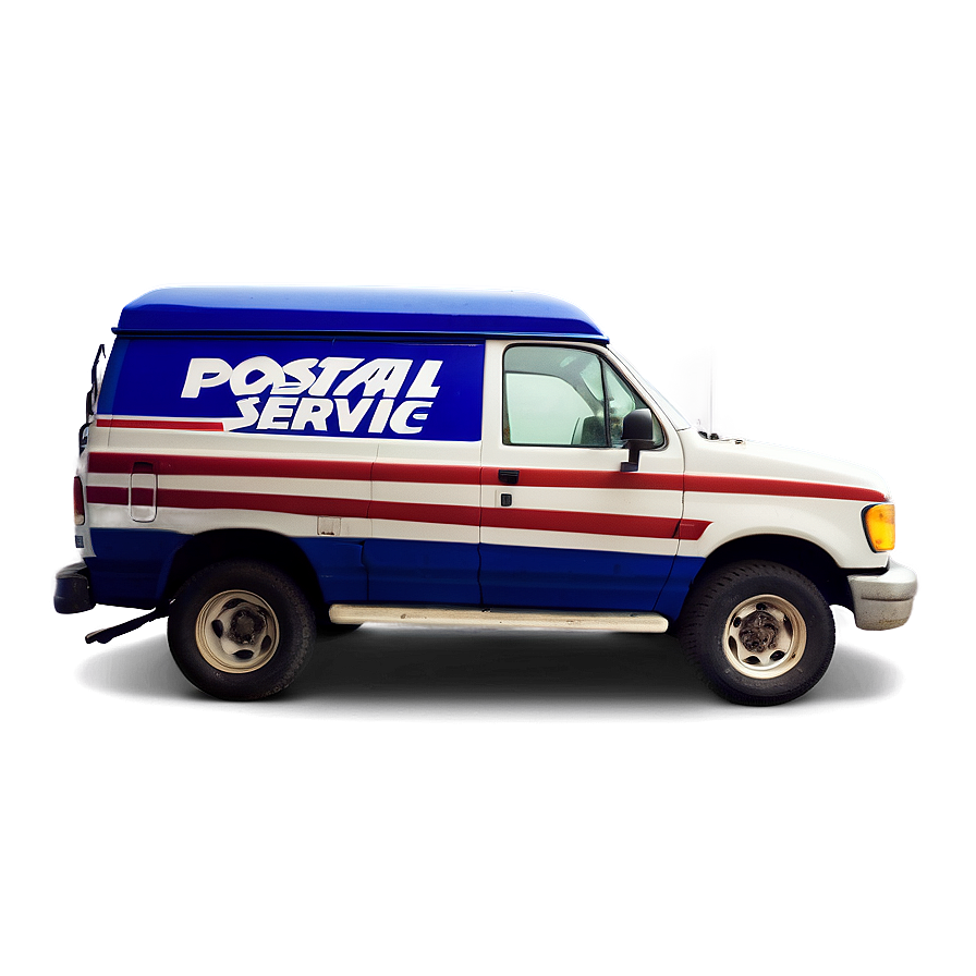 Postal Service Truck Side View Png 62