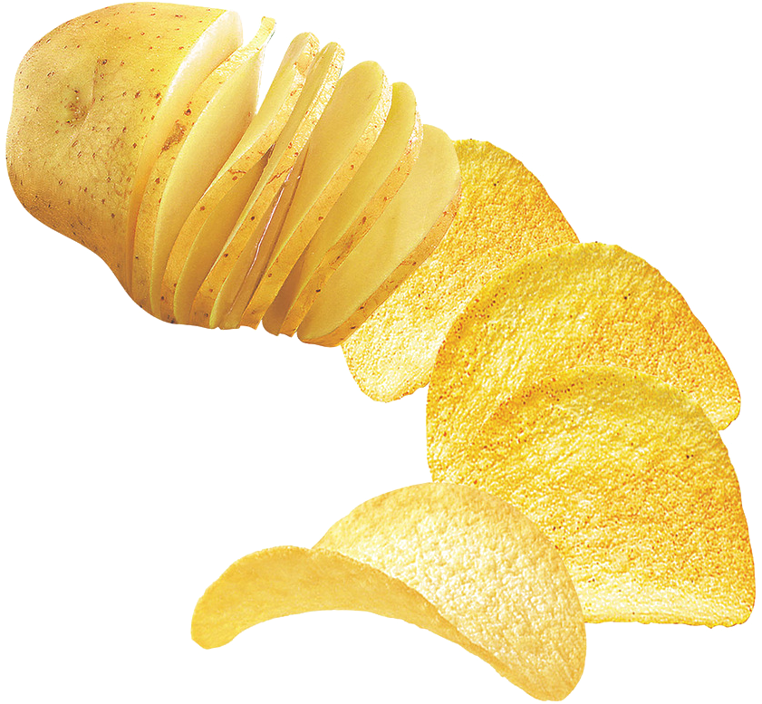 Potato Chips Cascade Floating