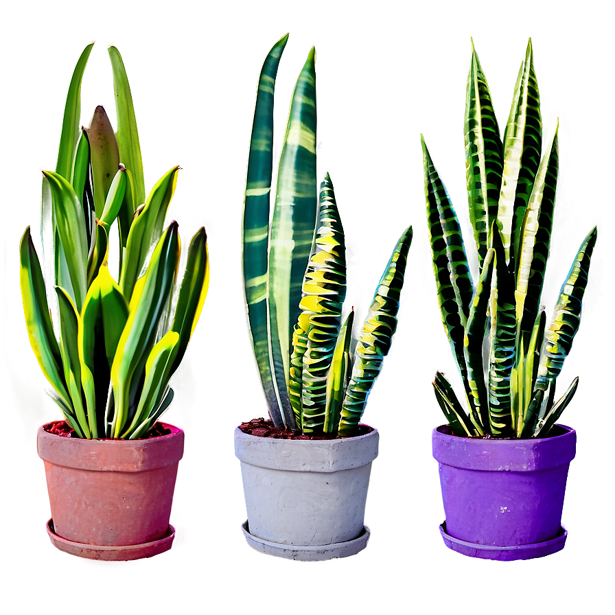 Potted Snake Plant Png 33