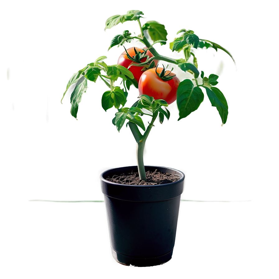 Potted Tomato Plant Png Jtl69