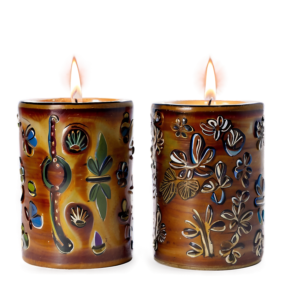 Pottery Candle Holders Png Mjp