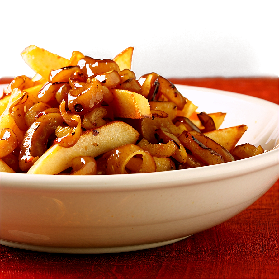 Poutine With Caramelized Onions Png Thr