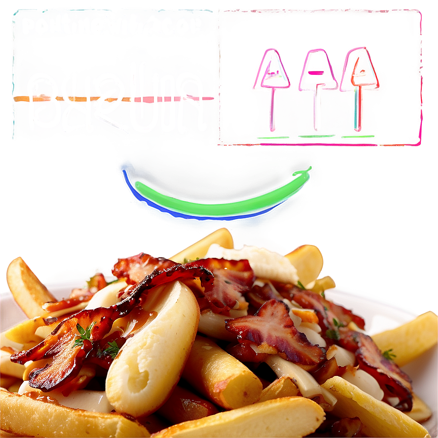 Poutine With Maple Bacon Png 30