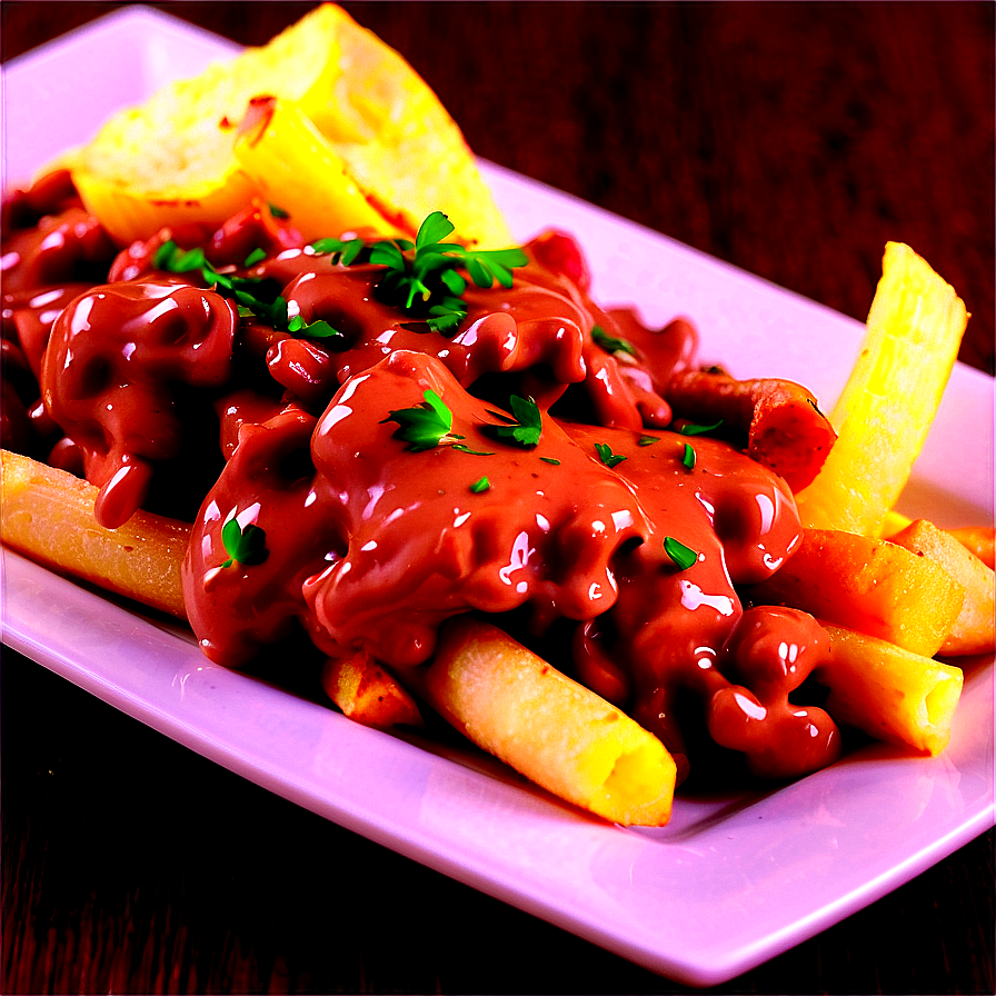 Poutine With Stroganoff Sauce Png 06252024