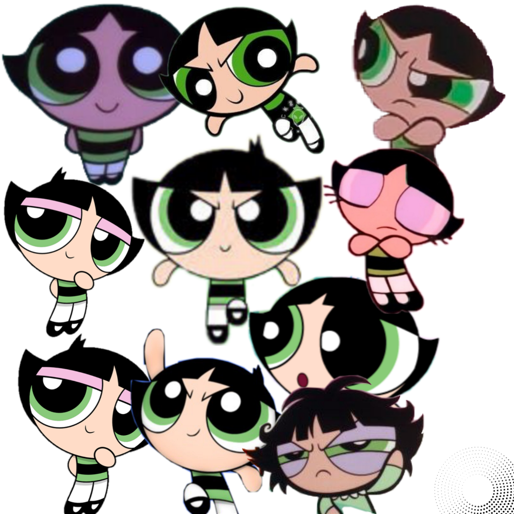 Powerpuff Girls Buttercup Expressions Collage